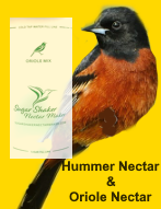 Sugar Shaker Nectar Maker make oriole nectar as well as hummingbird nectar