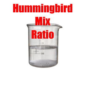 Hummingbird nectar mix ratio, 1:3 vs 1:4 Sugar to Water